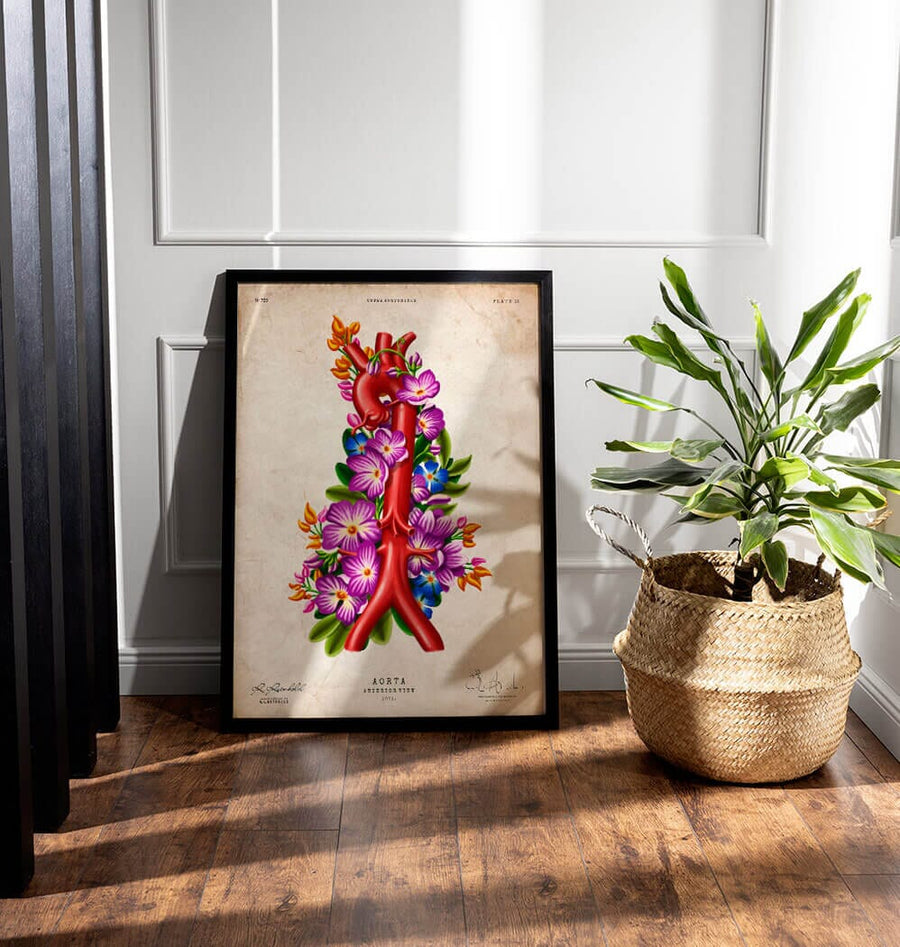Floral Aorta - Anatomy Art - Codex Anatomicus
