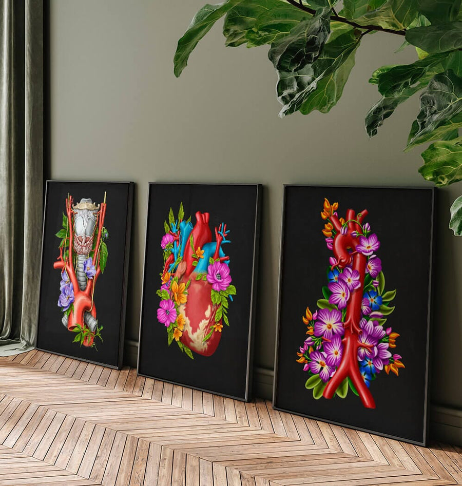 Floral Aorta - Anatomy Art - Codex Anatomicus