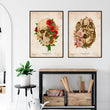 Load image into Gallery viewer, Skull anatomy V - Floral - Vintage
