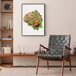 Charger l'image dans la galerie, Brain anatomy art print
