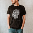 Laden Sie das Bild in den Galerie-Viewer, brain and head t-shirt for men by codex anatomicus
