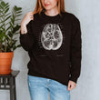 Laden Sie das Bild in den Galerie-Viewer, anatomical brain sweatshirt for women by codex anatomicus
