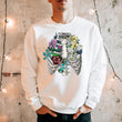 Charger l'image dans la galerie, floral rib cage anatomy sweatshirt for men by codex anatomicus
