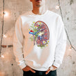 Laden Sie das Bild in den Galerie-Viewer, floral kidney anatomy sweatshirt for men by codex anatomicus
