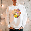 Laden Sie das Bild in den Galerie-Viewer, anatomical brain floral sweatshirt for men by codex anatomicus
