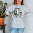 Charger l'image dans la galerie, floral rib cage anatomy sweatshirt for women by codex anatomicus
