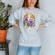 Load image into Gallery viewer, floral rib cage anatomy sweatshirt for women by codex anatomicus
