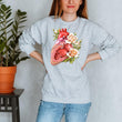 Laden Sie das Bild in den Galerie-Viewer, floral heart anatomy sweatshirt for women by codex anatomicus
