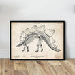 Charger l'image dans la galerie, Dinosaur skeleton print - Stegosaurus
