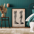 Charger l'image dans la galerie, Human leg vintage anatomy art print
