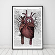 Charger l'image dans la galerie, Heart anatomy dictionary art print
