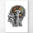 Charger l'image dans la galerie, Floral brain art print
