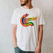 Load image into Gallery viewer, watercolor pancreas anatomy design on a white t-shirt by codex anatomicus
