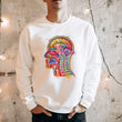 Load image into Gallery viewer, watercolor head and brain sweatshirt for doctors
