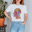 Laden Sie das Bild in den Galerie-Viewer, Head section anatomy t-shirt for women by codex anatomicus
