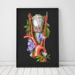 Load image into Gallery viewer, Larynx, Thyroid and Aorta anatomy art in a frame by codex anatomicus
