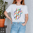 Laden Sie das Bild in den Galerie-Viewer, DNA anatomy t-shirt for women by codex anatomicus
