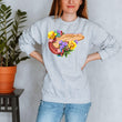 Laden Sie das Bild in den Galerie-Viewer, pancreas anatomy floral sweatshirt for women by codex anatomicus
