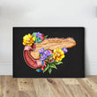 Load image into Gallery viewer, Floral pancreas anatomy poster
