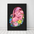 Charger l'image dans la galerie, Fetus in a womb anatomy art print by codex anatomicus
