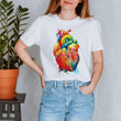 Charger l'image dans la galerie, Heart anatomy III t-shirt for women by codex anatomicus
