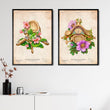 Load image into Gallery viewer, Thoracic vertebrae - Floral - Vintage
