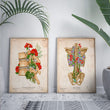 Load image into Gallery viewer, Back skeleton - Floral - Vintage
