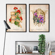 Load image into Gallery viewer, Rib cage anatomy - Floral - Vintage
