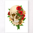 Charger l'image dans la galerie, Skull with flowers poster
