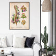 Laden Sie das Bild in den Galerie-Viewer, Wirbelsäulen Anatomie mit Blumen - Vintage
