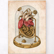 Charger l'image dans la galerie, Steampunk anatomical heart art print
