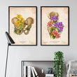 Load image into Gallery viewer, Male pelvis anatomy - Floral - Vintage
