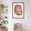 Charger l'image dans la galerie, Fetus in a womb anatomy poster
