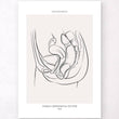 Load image into Gallery viewer, Female reproductive system art print
