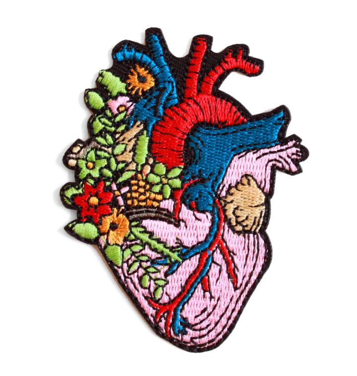 Écusson Brodé Thermocollant Cœur Brisé - Patch 4,7 X 4,2 Cm Pour Customiser Vêtements Et Accessoires