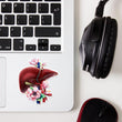 Laden Sie das Bild in den Galerie-Viewer, floral liver anatomy sticker by codex anatomicus

